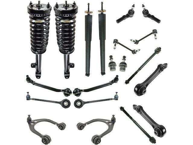 Front and Rear Shock Strut Coil Spring Control Arm Kit 18 Piece - 2005-2008 Dodge Magnum - TRQ 18192-07692875