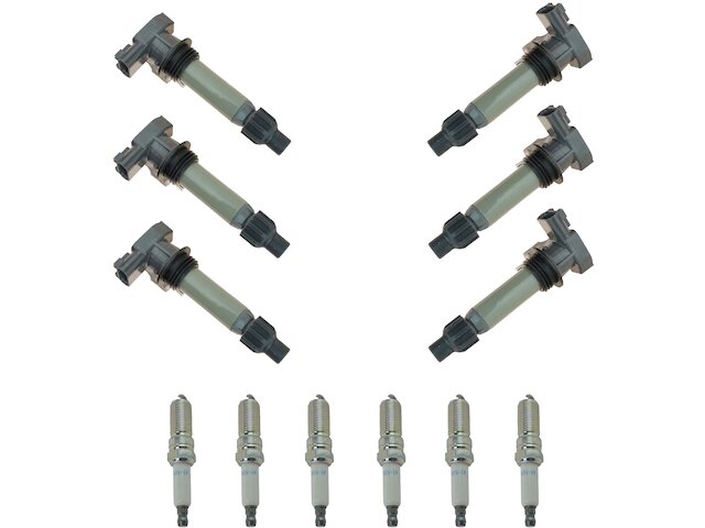 Ignition Coil and Spark Plug Kit 12 Piece - 2010-2016 Cadillac SRX 3.0L V6 - DIY Solutions 92752-07707515