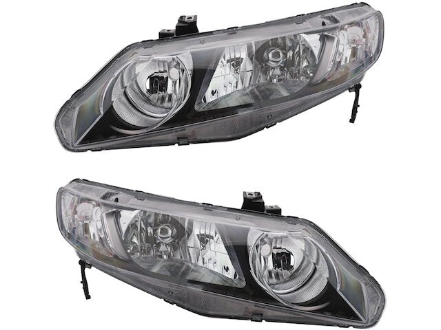 Headlight Assembly Set of 2 - 2006-2011 Honda Civic Hybrid 4 Door - DIY Solutions 18780-07711400