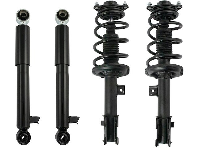 Front and Rear Shock Strut and Coil Spring Kit 4 Piece - 2015-2018 Hyundai Santa Fe Sport AWD - TRQ 146721-07714191