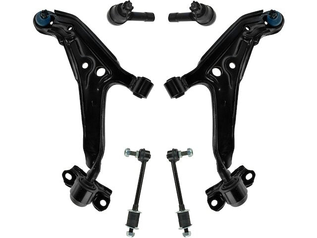 Front Control Arm Ball Joint Tie Rod and Sway Bar Link Kit 6 Piece - 1999-2002 Infiniti G20 - TRQ 6699-07716902