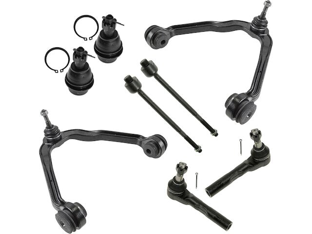 Front Control Arm Ball Joint Tie Rod End Kit 8 Piece - 2003-2014 Chevrolet Express 1500 - TRQ 3254-07717253
