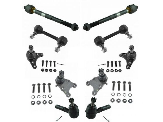 Front Ball Joint Sway Bar Link Tie Rod End Kit 10 Piece - 2006-2012 GMC Canyon RWD - TRQ 18674-07717649
