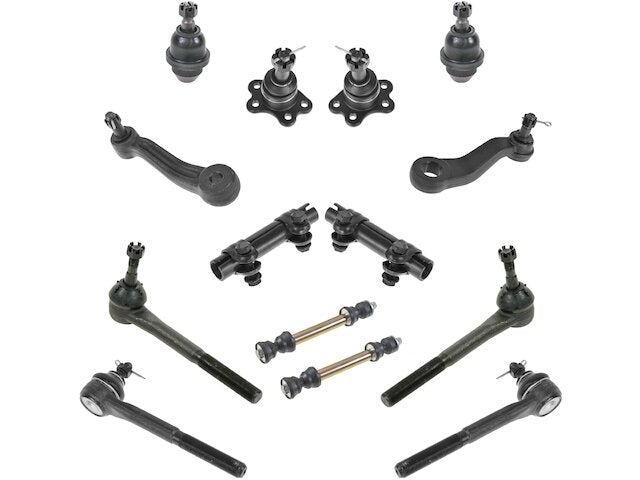 Front Ball Joint Sway Bar Link Tie Rod End Kit 14 Piece - 1995-2000 GMC Yukon 4WD 5.7L V8 - TRQ 4297-07721978