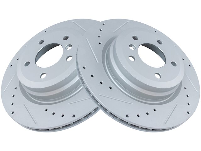 Rear Brake Rotor Set 2 Piece - 2009-2013 BMW 335i xDrive - TRQ 30395-07729630