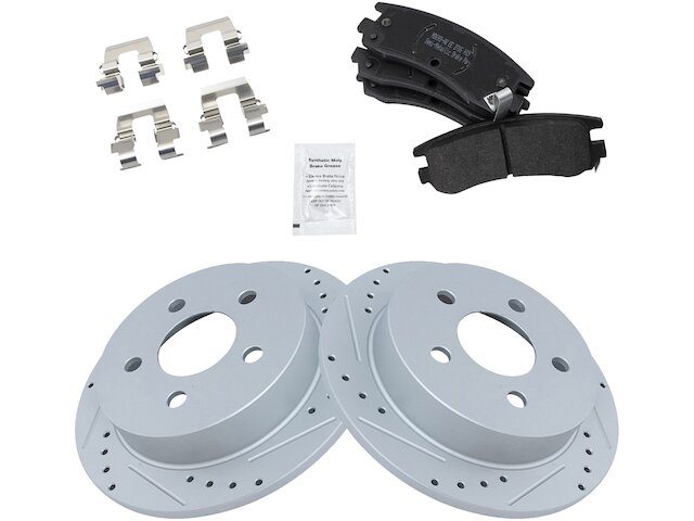 Rear Brake Pad and Rotor Kit - 2002-2004 Chevrolet Venture AWD - TRQ 3766-07734782