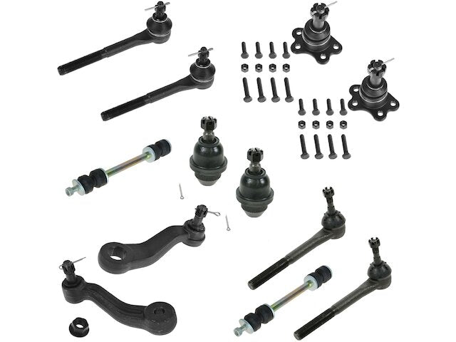 Front Ball Joint Tie Rod Pitman Idler Arm Kit 12 Piece - 1995-1999 Chevrolet K1500 Suburban - TRQ 3395-07735323