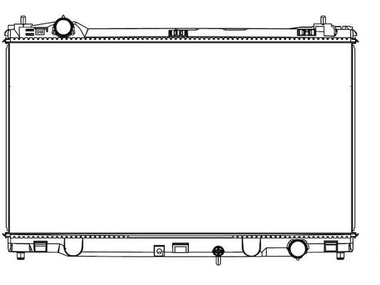 Primary Radiator - 2014-2015 Lexus IS250 Sedan 2.5L V6 - TYC 127772-07737391