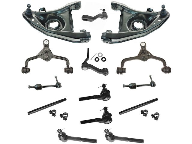 Front Control Arm Ball Joint Tie Rod and Sway Bar Link Kit 14 Piece - 1995-1997 Ford Crown Victoria - TRQ 5009-07738757