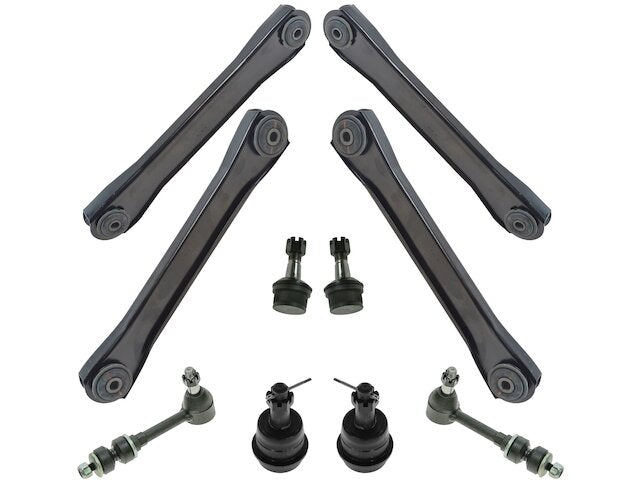 Front Control Arm Ball Joint Sway Bar Link Kit 10 Piece - 2000-2001 Dodge Ram 1500 4WD - TRQ 1970-07748483
