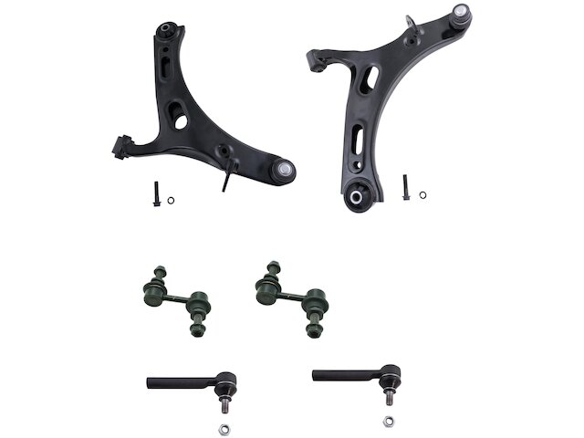 Front Lower Control Arm Ball Joint and Sway Bar Link Outer Tie Rod End Kit - 6 Piece - 2010-2014 Subaru Outback - TRQ 96048-07749108