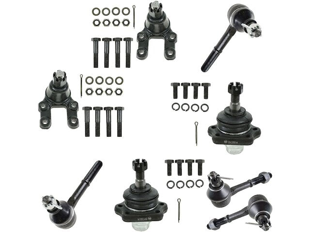Front Ball Joint and Tie Rod End Kit 8 Piece - 1995-1997 Nissan Pickup 4WD - TRQ 6759-07749333