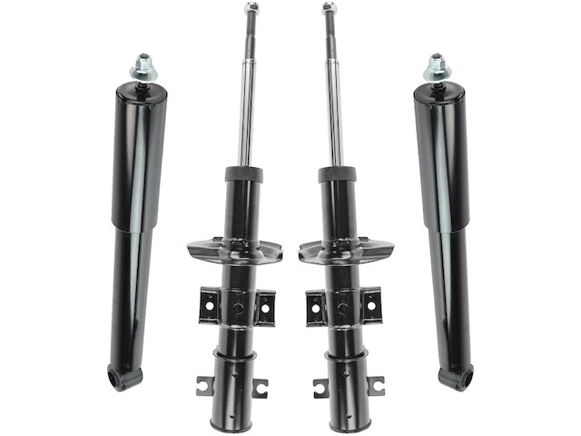 Front and Rear Suspension Strut and Shock Absorber Assembly Kit 4 Piece - 1998-2000 Volvo S70 - TRQ 870-07751845