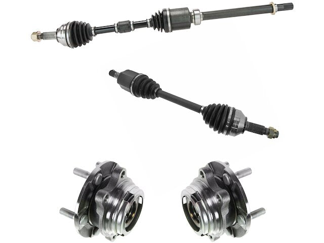 Front Outer CV Axle and Front Wheel Bearing Hub Assembly Kit - 2007-2013 Nissan Altima Coupe 2.5L 4-Cylinder (CVT Transmission) - TRQ 19002-07751900