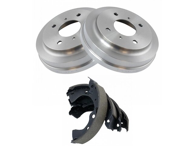 Rear Brake Drum and Brake Shoe Kit - 2001-2006 Nissan Sentra - TRQ 6821-07751929