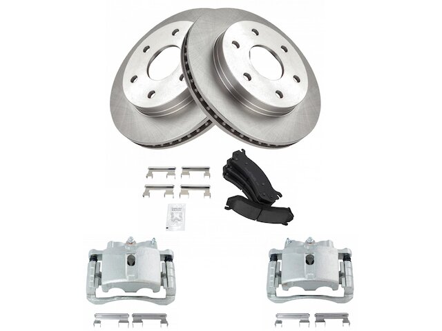 Front Brake Pad Rotor and Caliper Set - 2003-2006 Cadillac Escalade ESV - TRQ 127824-07751973