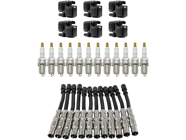 Ignition Coil Spark Plug and Wire Set 19 Piece - 2005-2008 Chrysler Crossfire 3.2L V6 Naturally Aspirated - DIY Solutions 18195-07757280