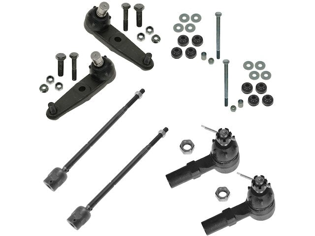 Front Ball Joint Sway Bar Link Tie Rod End Kit 8 Piece - 1997-2002 Ford Escort - TRQ 5225-07760992
