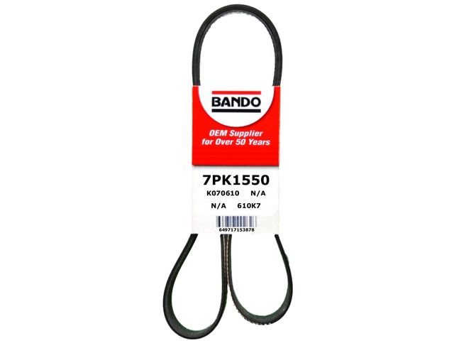 Water Pump, Alternator and Air Conditioning Accessory Drive Belt - 2006 Lexus GS300 3.0L V6 - Bando 18577-07768787
