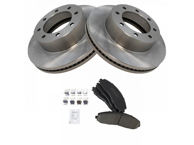 Front Brake Pad and Rotor Kit - 2013-2016 Ford F450 Super Duty 4 X 4 - TRQ 119728-07777459