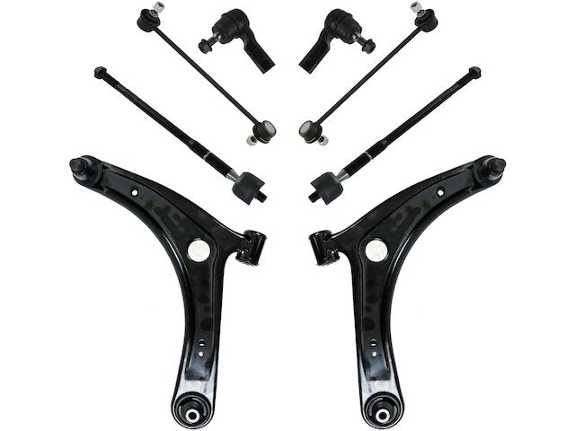 Control Arm Sway Bar Link Tie Rod Kit 8 Piece Set - 2008-2017 Mitsubishi Outlander - TRQ 29766-07779670
