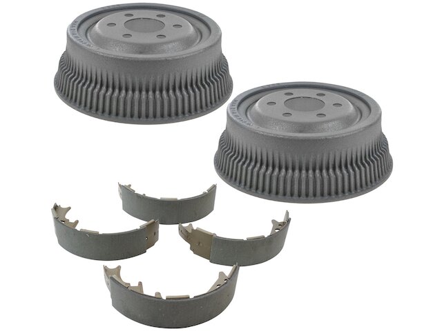 Rear Brake Drum and Brake Shoe Kit - 1991-1998 Dodge Dakota - TRQ 1834-07780738