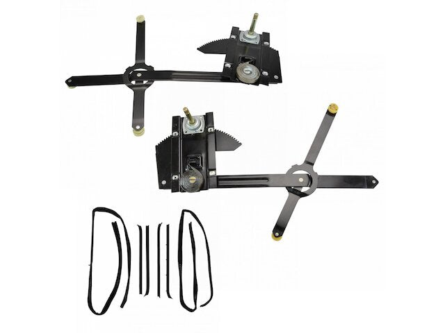 Front Window Regulator and Weatherstrip Kit 8 Piece - 1981-1986 Chevrolet K20 - DIY Solutions 3407-07782297