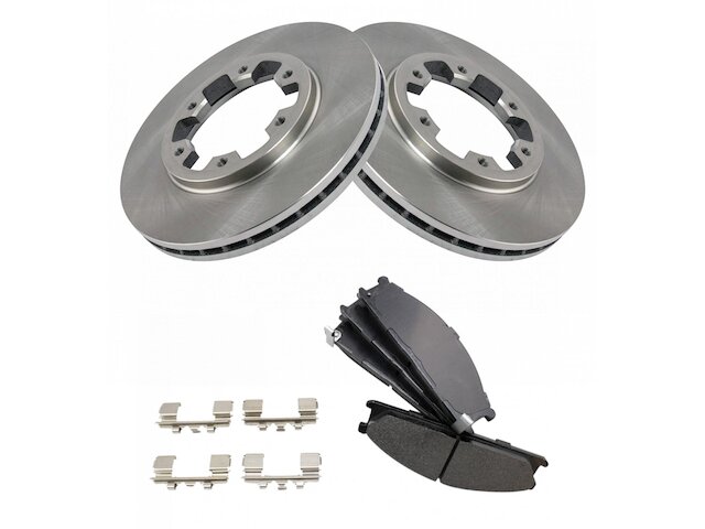 Front Brake Pad and Rotor Kit - 1987-1995 Nissan Pathfinder - DIY Solutions 6741-07785000