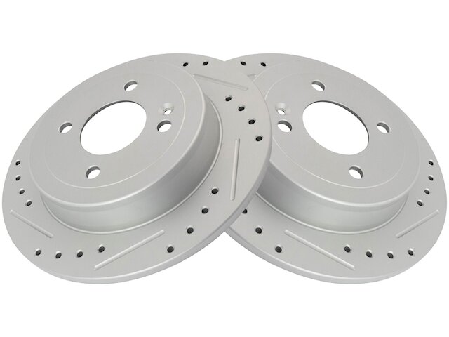 Rear Brake Rotor Set 2 Piece - 2012-2022 Hyundai Accent - TRQ 118547-07792301