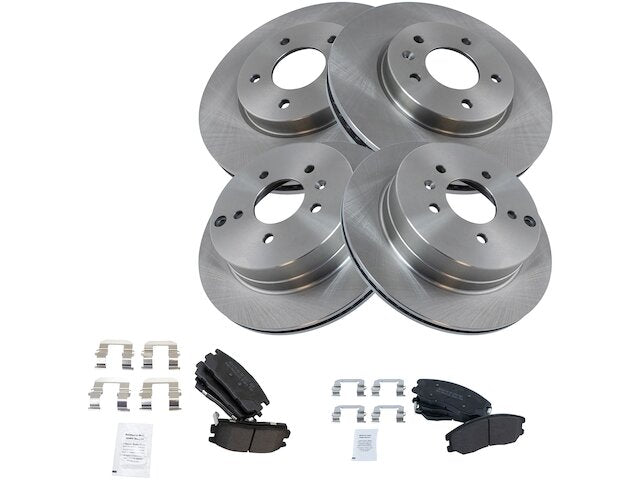 Front and Rear Brake Pad and Rotor Kit - 2012-2015 Chevrolet Captiva Sport - TRQ 118596-07796178