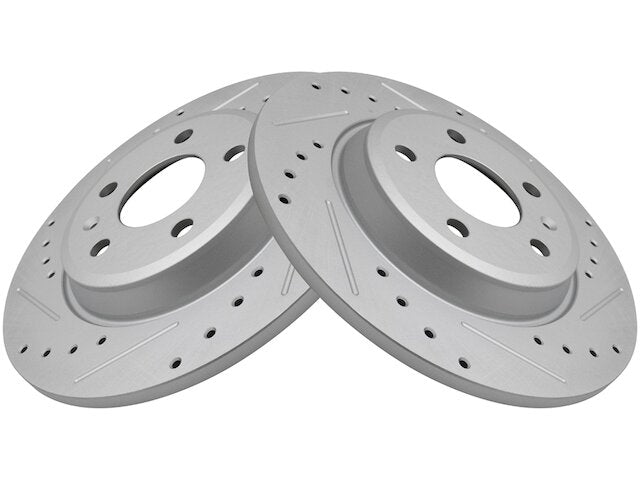 Rear Brake Rotor Set 2 Piece - 2008-2017 Audi A5 Quattro - TRQ 28887-07804991