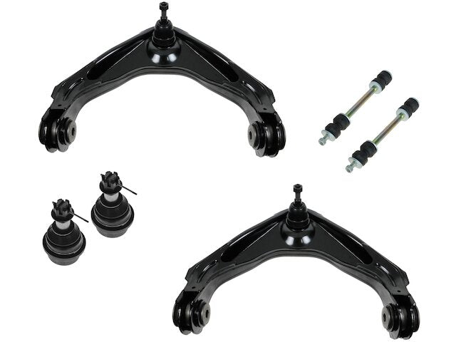 Front Control Arm Ball Joint Sway Bar Link Kit 6 Piece - 2001-2010 GMC Sierra 2500 HD - TRQ 4267-07806261