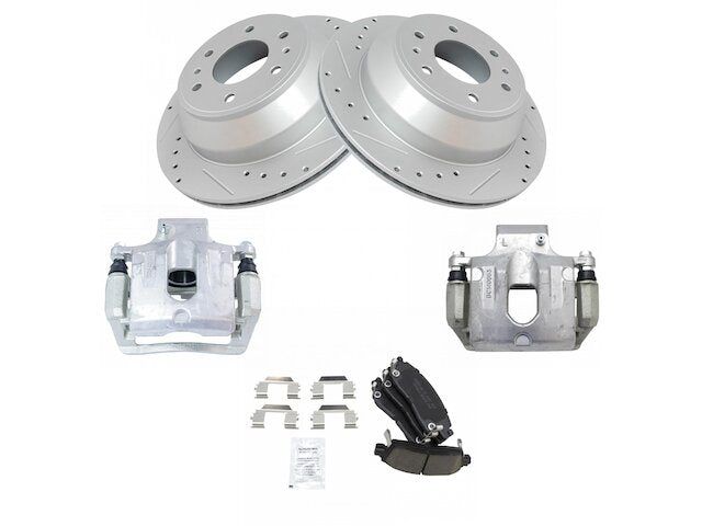 Rear Brake Pad Rotor and Caliper Set - 2002-2009 Chevrolet Trailblazer - TRQ 3689-07812068