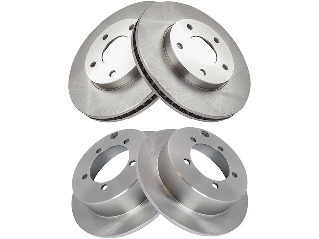 Brake Rotor Set 4 Piece - 2004 Mitsubishi Outlander - TRQ 18080-07814243