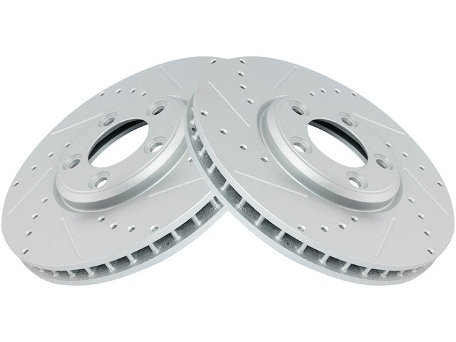 Front Brake Rotor Set 2 Piece - 2000-2005 Jaguar S Type - TRQ 545-07820445