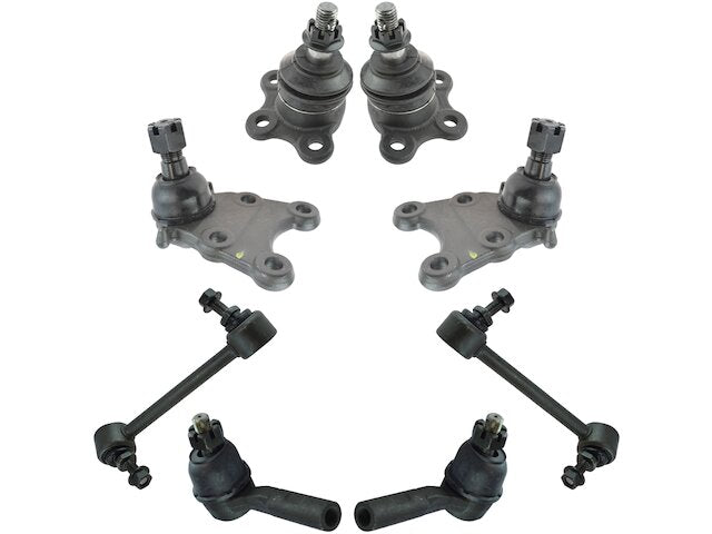 Front Ball Joint Sway Bar Link Tie Rod End Kit 8 Piece - 2006-2007 Chevrolet Colorado - TRQ 18647-07821864