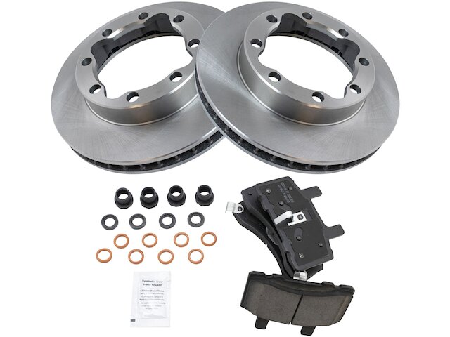 Front Brake Pad and Rotor Kit - 1989-2000 GMC K2500 - TRQ 4067-07827402
