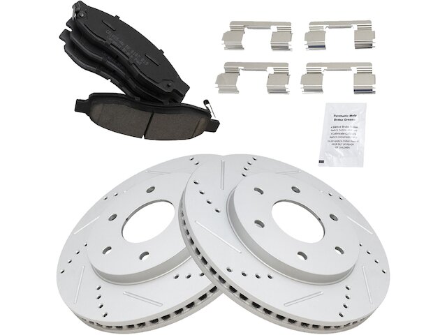 Front Brake Pad and Rotor Kit - 2004 Nissan Pathfinder Armada - TRQ 138414-07829500