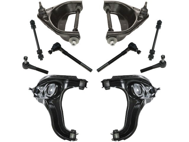 Front Control Arm Sway Bar Link Tie Rod Kit - 10 Piece - 1994-1999 Dodge Ram 1500 RWD - TRQ 1964-07835405