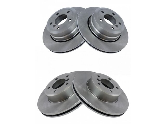 Front and Rear Brake Rotor Set 4 Piece - 2008 BMW 535xi Sedan - TRQ 28570-07837288
