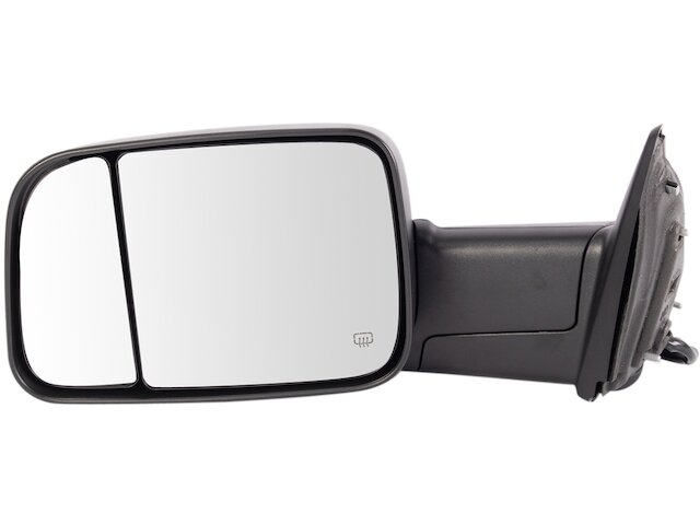 Left Driver Side Power Mirror - Textured Black - Flip Up - Towing Type - Power Folding - with Heated Glass and Puddle Light - 2013-2018 Ram 2500 - Trail Ridge 124258-07847101