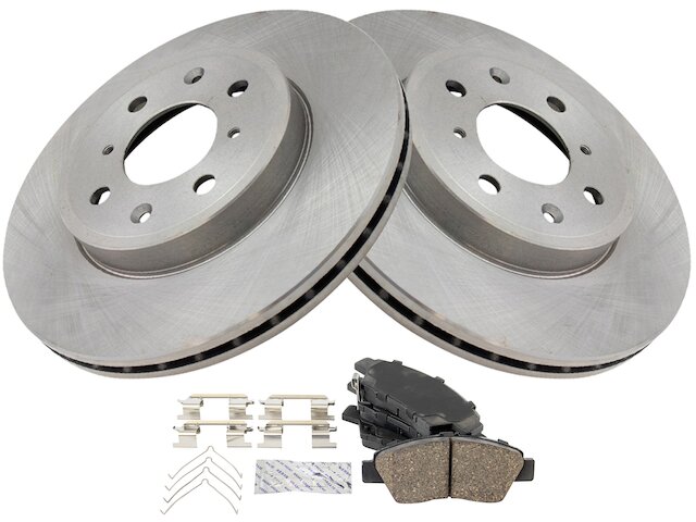 Brake Pad and Rotor Kit - 2015-2020 Honda Fit - TRQ 130058-07857368