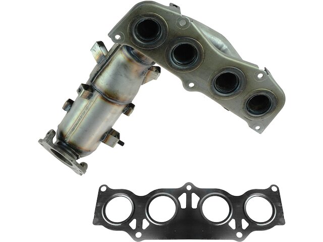 Exhaust Manifold with Integrated Catalytic Converter - 2002-2006 Toyota Solara 2.4L 4-Cylinder - DIY Solutions 8137-07858991