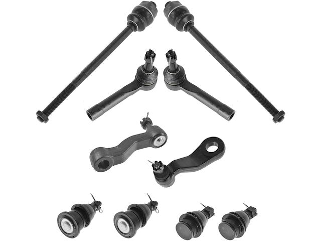 Front Ball Joint Tie Rod Pitman Idler Arm Kit 10 Piece - 1999-2006 GMC Sierra 1500 - TRQ 4254-07862850