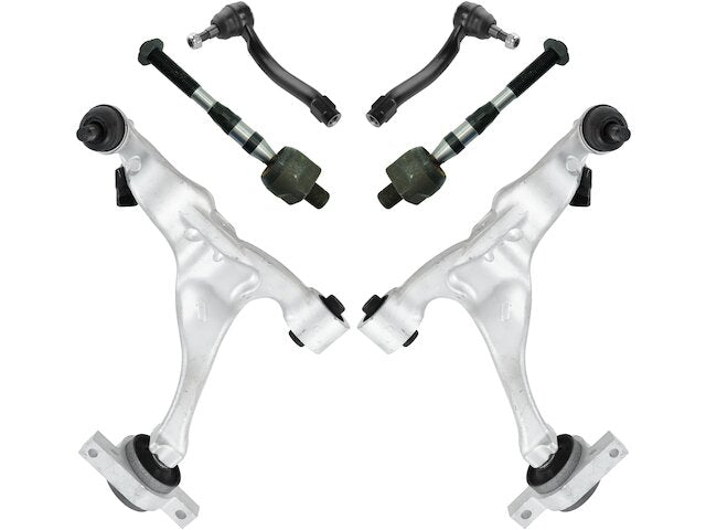 Front Control Arm and Tie Rod End Kit 6 Piece - 2006-2010 Infiniti M35 RWD - TRQ 18565-07864493