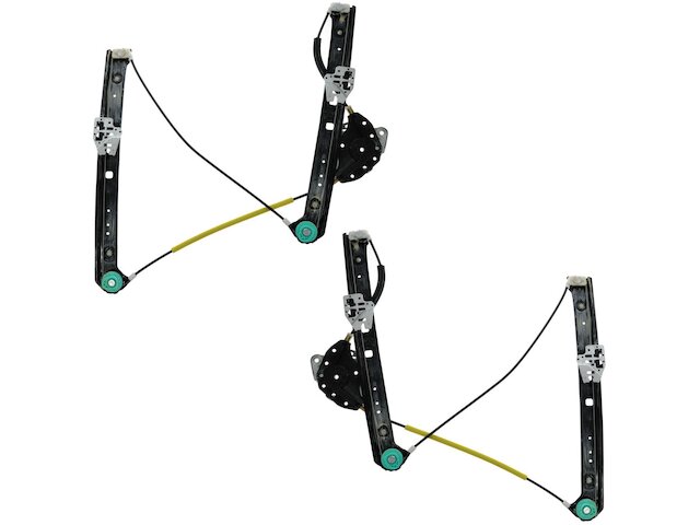 Front Window Regulator Set 2 Piece - 2001-2005 BMW 330i - TRQ 1016-07868979