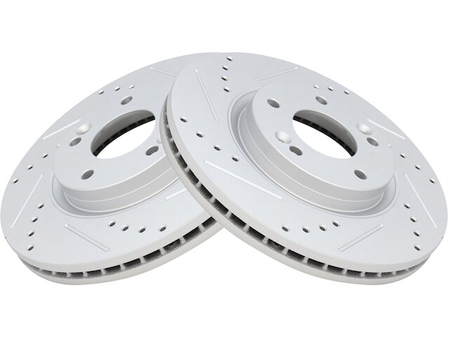 Front Brake Rotor Set 2 Piece - 2010-2012 Hyundai Santa Fe - TRQ 96108-07873414