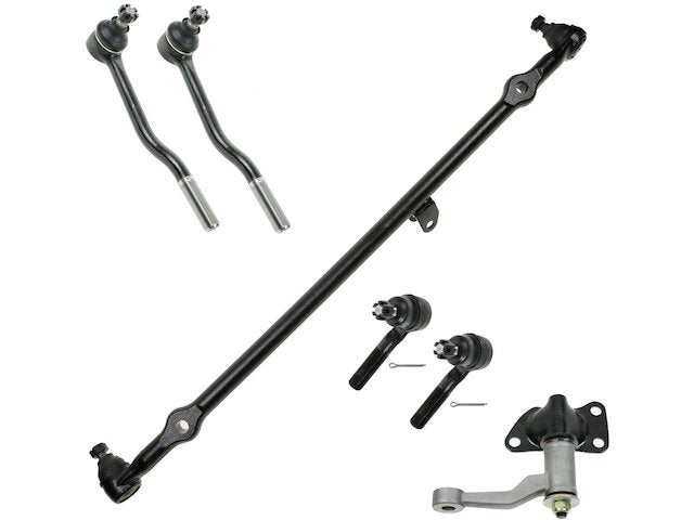 Tie Rod Idler Arm and Center Link Kit - 6 Piece - 1995-1997 Nissan Pickup RWD - TRQ 6759-07873588