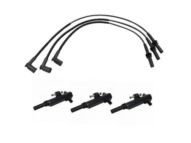 Ignition Coil and Spark Plug Wire Set 4 Piece - 2009 Dodge Durango 3.7L V6 - TRQ 29981-07874096