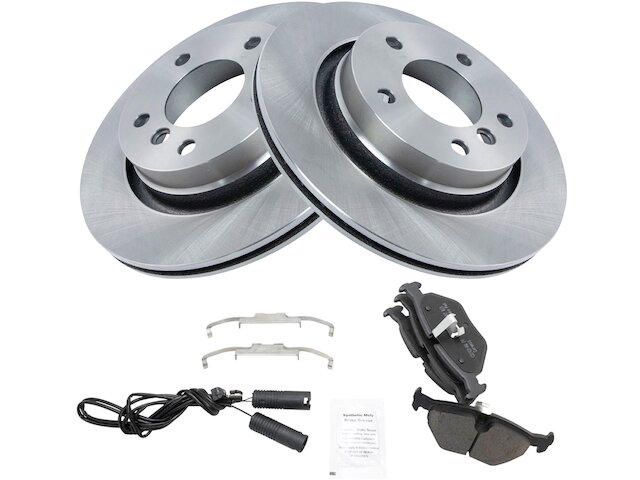 Rear Brake Pad and Rotor Kit - 2001-2006 BMW 325Ci - TRQ 966-07875238